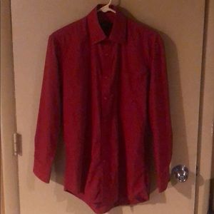 Men’s red dress shirt